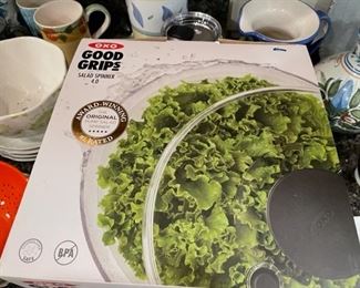 Good Grips salad spinner.