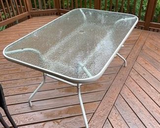 Patio table.
