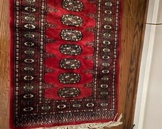 Small Oriental rug.
