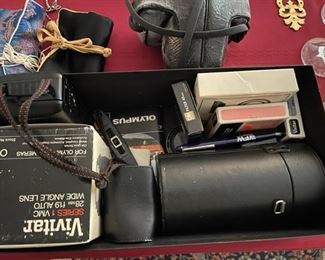 Cameras and accessories.