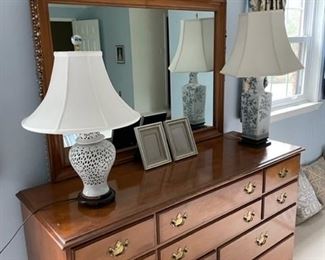 Bureau and mirror by Empire Furniture Co.