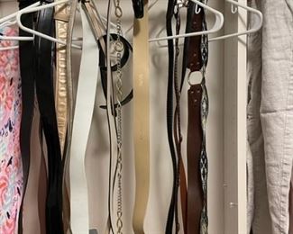 Women's clothes, shoes and purses.