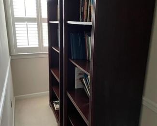 Matching bookshelves.