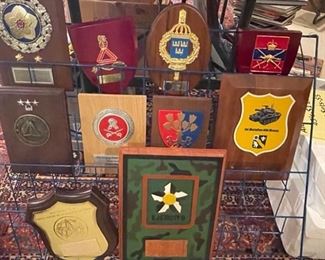 Plaques and memorabilia from Four-Star Army General. (PLEASE NOTE THAT A FEW OF THESE PLAQUES HAVE BEEN PULLED BY THE FAMILY).