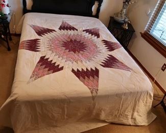 Handmade quilt (LARGE - shown on Queen Size Bed)