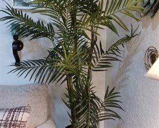 Faux palm plant