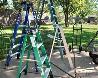 Many ladders - 8' - 6' - 4'
