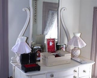Vintage Dresser and Mirror.