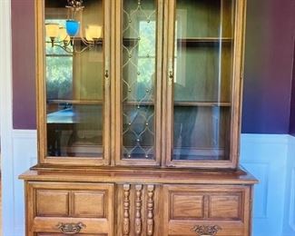 Ayers Mid Century 2 piece China Hutch-Buffet