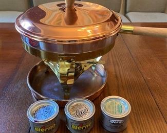 Copper Chaffing Dish w/ sterno