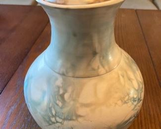 PM lidded studio pottery vessel