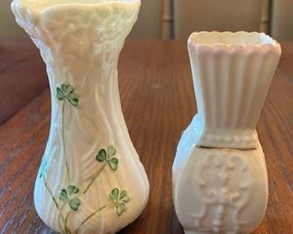 Pair of Beleek Vases