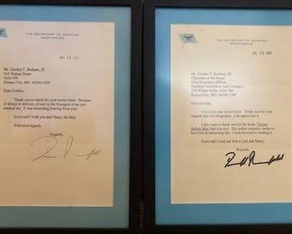 Pair of Donald Rumsfeld signed letters