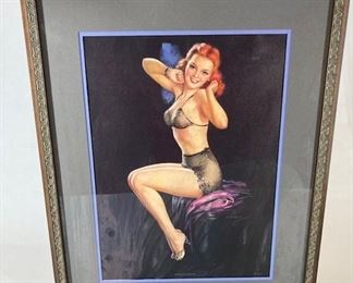 Jules Erbit Art Deco Pinup Lithograph