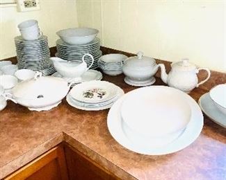 China set with misc pieces added LOT FOR 25$