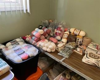 Hundreds of skeins of brand new yarn. $1.00 a skein...