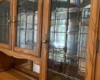 	#16	Two piece lighted china cabinet 75x18x79	 $150.00 		