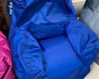 	#35	Big Joe bean bag chair blue	 $25.00 		