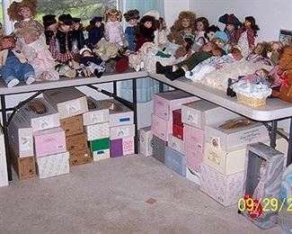 Dolls w/ boxes including Middleton, Tarko, Hummel, Chatty Cathy, etc...