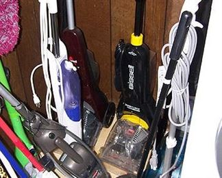 Assorted sweepers and floor cleaners