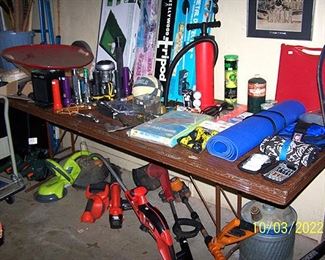 Weed whips, hedge trimmers, etc...