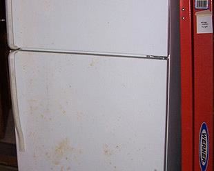 Estate (Whirlpool) refrigerator, Werner ladder