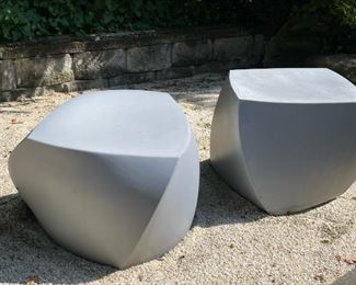Frank Gehry for Heller Twisted Cube Stools