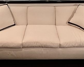 Modern Cream Upholstered Sofa