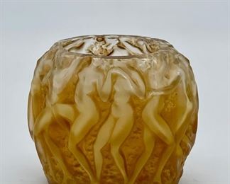 Lalique Crystal "Bacchantes" Votive