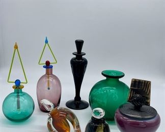 Signed Art Studio Glass Perfume