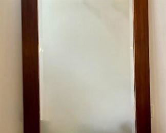 Large Mahogany Framed Standing Mirror