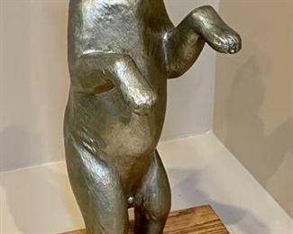 William McVey Bronze Polar Bear Figure