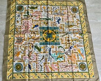 Ladies Hermes Silk Scarf