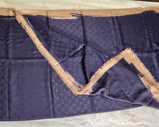 Louis Vuitton Monogram Silk & Wool Scarf