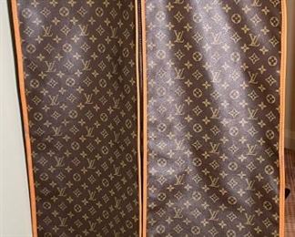 Louis Vuitton Leather Monogram Garment Bag