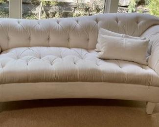Attributed Donghia Curled Arm Upholstered Sofa