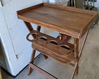 Folding bar cabinet , sort of vintage $45