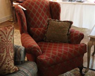 Lounge wing chair, den