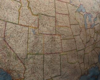 United States map, 48 x 60