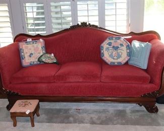 Victorian sofa, LR