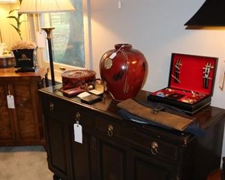 Nice leather covered chest