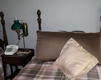 Twin poster beds upstairs