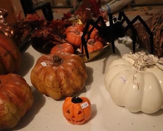 Halloween ornaments, attic