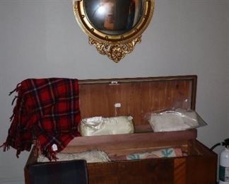 Federal mirror, trunk, upstairs