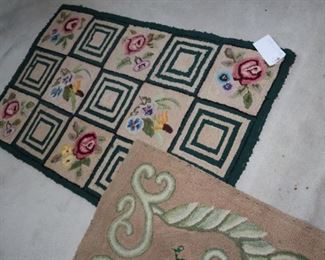 Needlepoint rugs upstairs