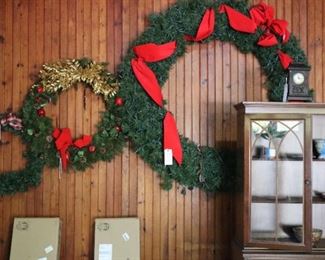 Wreaths, garage