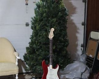 Tree, music system, garage