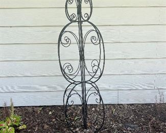 Wrought-iron outside decor