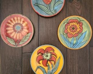 Certified International Susan Winget painted plates
*set of 4