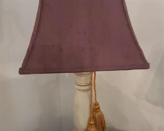 Small wood table lamp